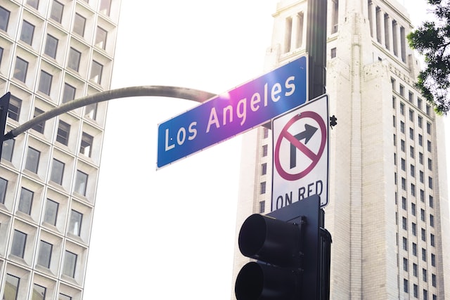 Los Angelesの標識