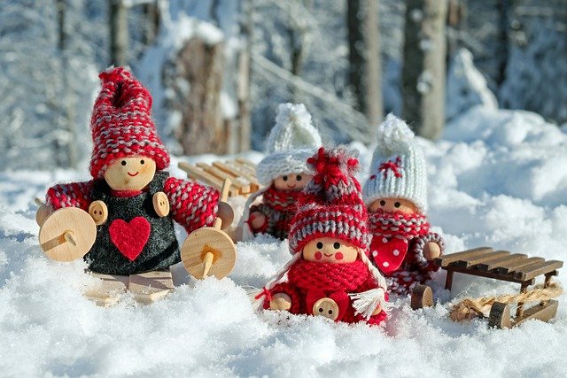 冬服を着た人形