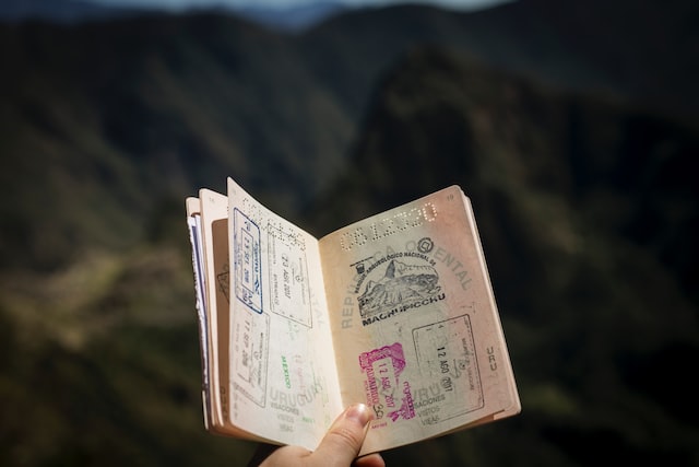 パスポートのスタンプ欄